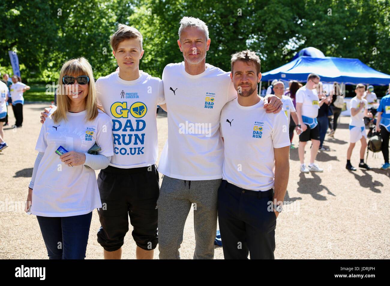 Prominente besuchen die Sanlam gehen Vater ausführen, eine Reihe von 5K und 10K läuft für Männer und jungen zur Sensibilisierung und Mittel für wichtige Männer Gesundheit Wohltätigkeitsorganisationen.  Mitwirkende: Siân Lloyd, Dan Olsen, Mark Foster, Leon Taylor wo: London, Vereinigtes Königreich bei: Kredit-21. Mai 2017: Phil Lewis/WENN.com Stockfoto