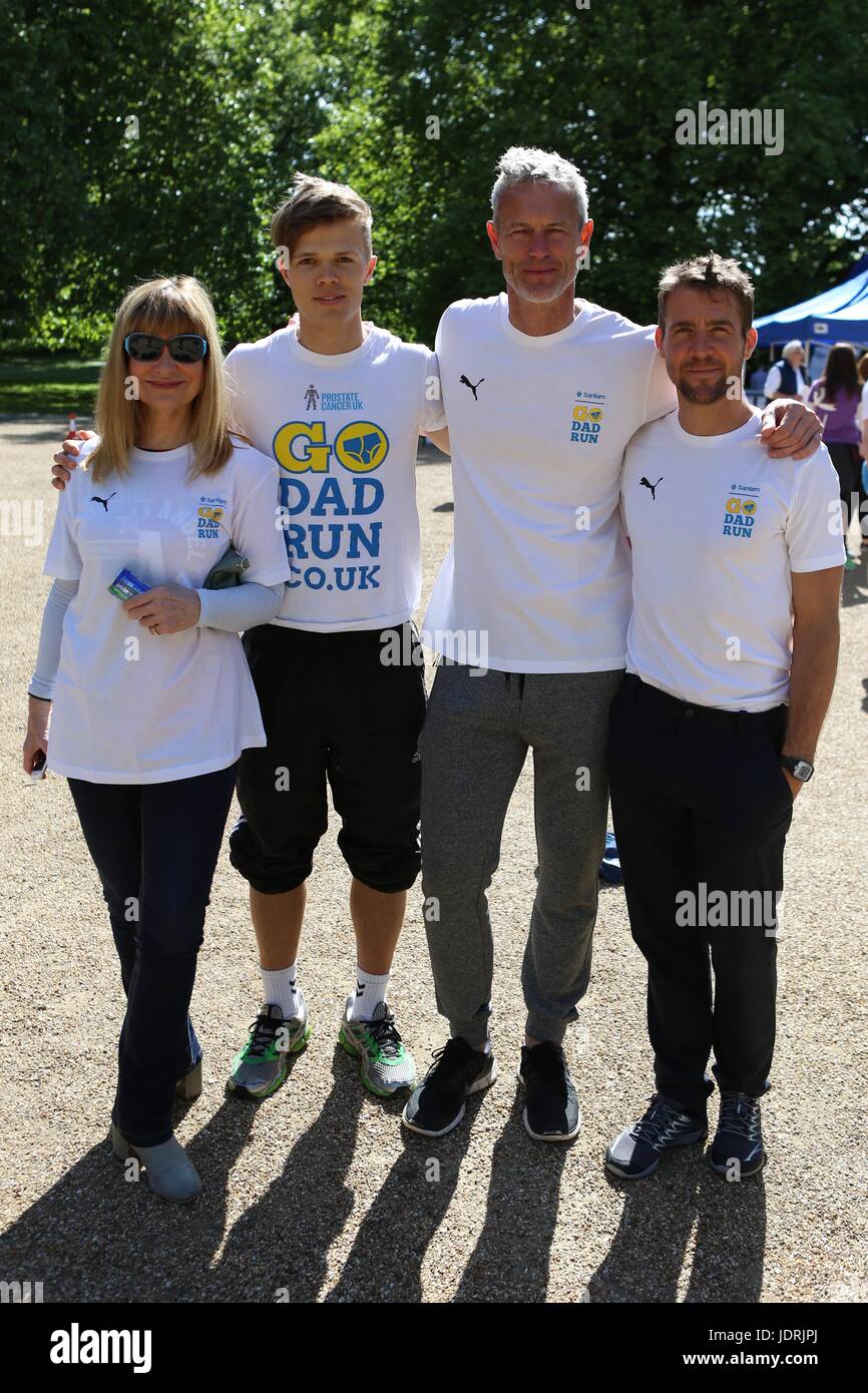 Prominente besuchen die Sanlam gehen Vater ausführen, eine Reihe von 5K und 10K läuft für Männer und jungen zur Sensibilisierung und Mittel für wichtige Männer Gesundheit Wohltätigkeitsorganisationen.  Mitwirkende: Siân Lloyd, Dan Olsen, Mark Foster, Leon Taylor wo: London, Vereinigtes Königreich bei: Kredit-21. Mai 2017: Phil Lewis/WENN.com Stockfoto