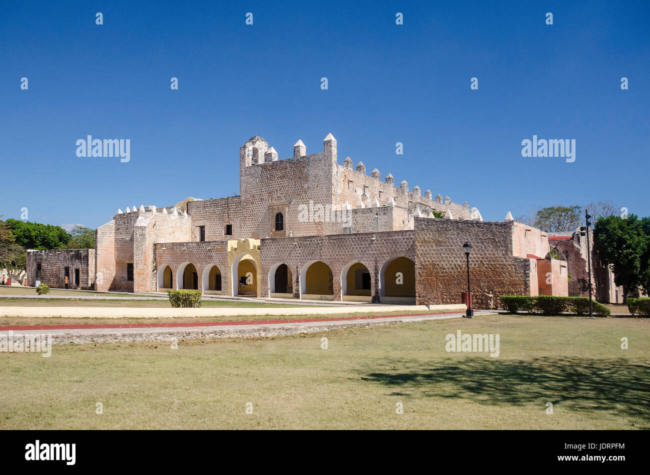 San Bernardino de Siena Kloster, Mexiko Stockfoto