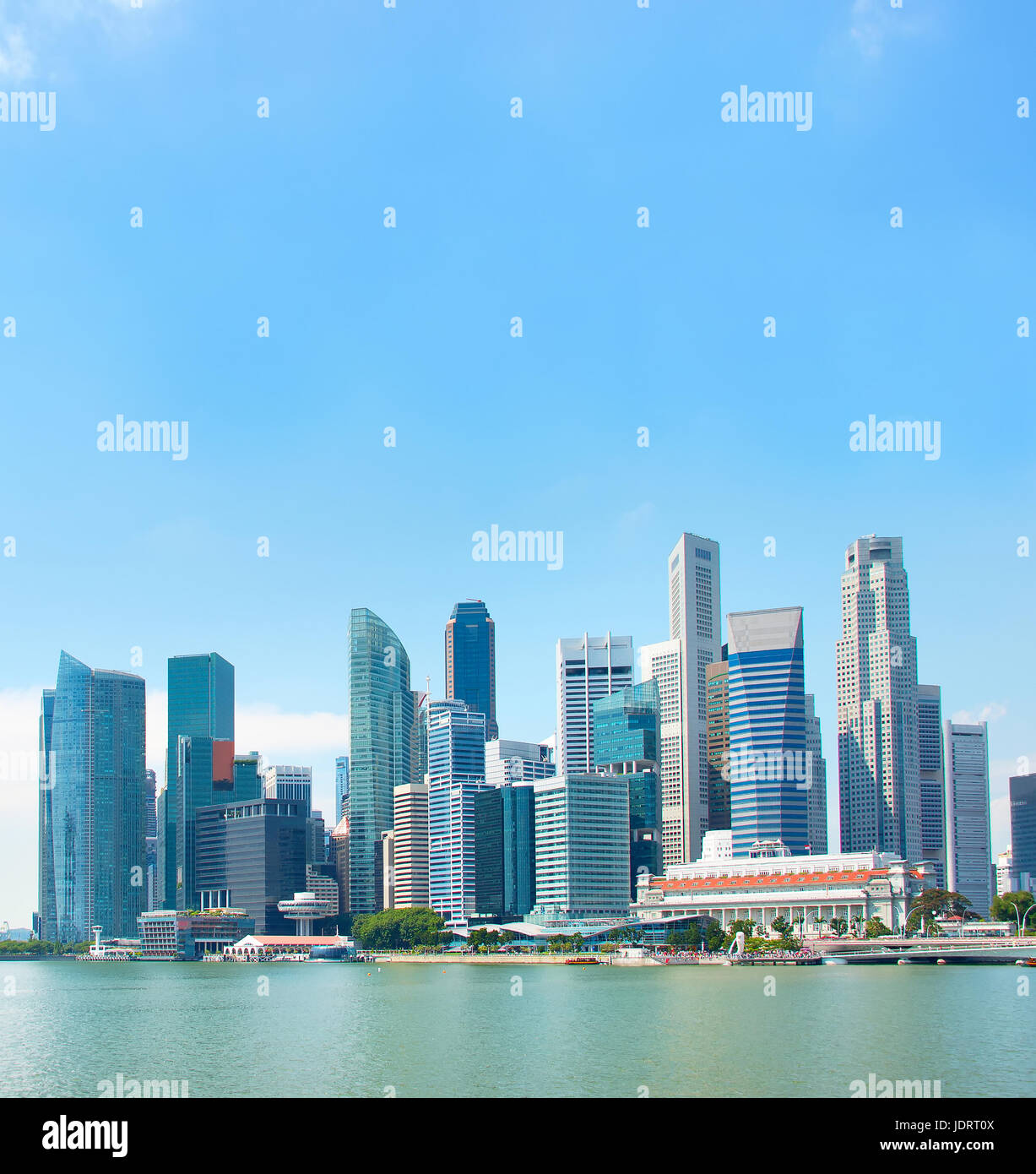Business-Architektur von Singapur Downtown Core in einem Tag Stockfoto
