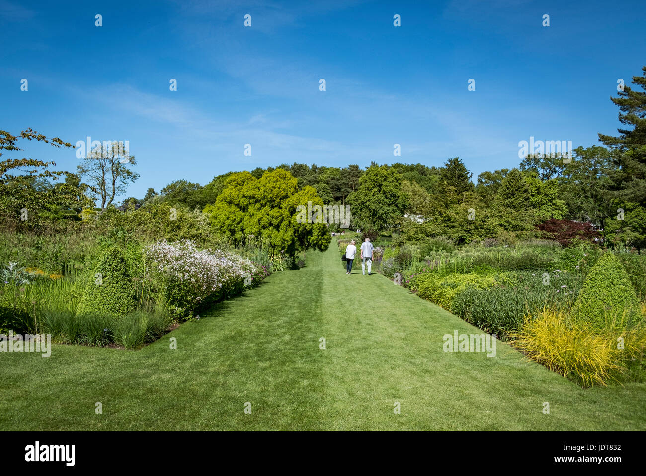 Schönen Sommertag in Harlow Carr Gardens in Harrogate, North Yorkshire. Stockfoto