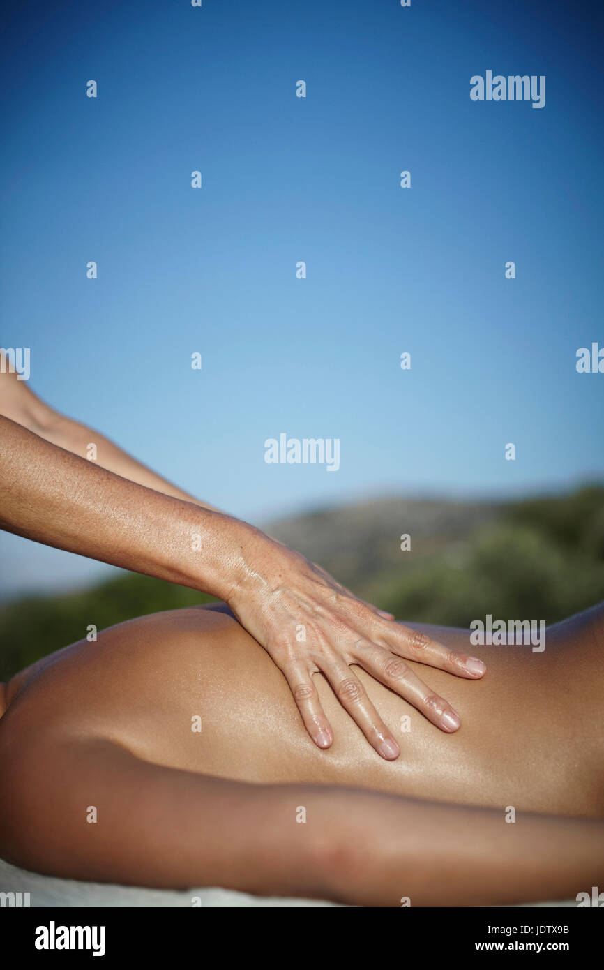 Massage Stockfoto