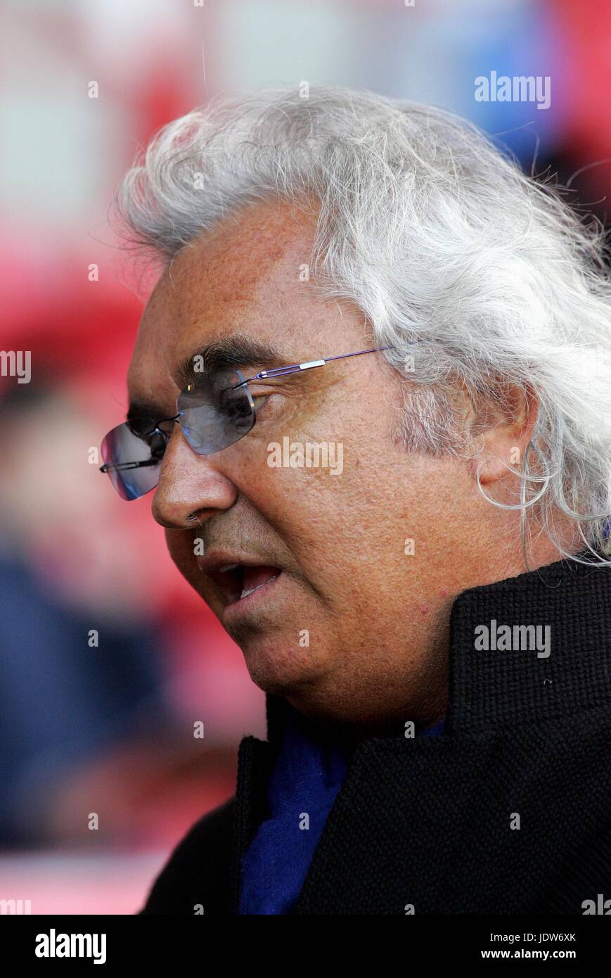 FLAVIO BRIATORE QPR Miteigentümer BRAMALL LANE SHEFFIELD ENGLAND 12. Januar 2008 Stockfoto