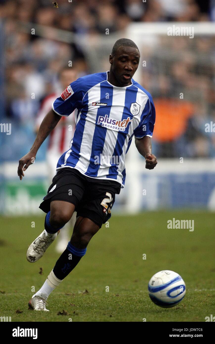 JERMAINE JOHNSON SHEFFIELD Mittwoch FC HILLSBOROUGH SHEFFIELD ENGLAND 19. Januar 2008 Stockfoto