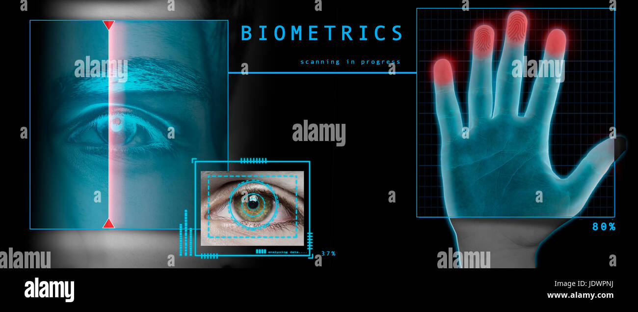 biometrischen High-Tech idenification Stockfoto
