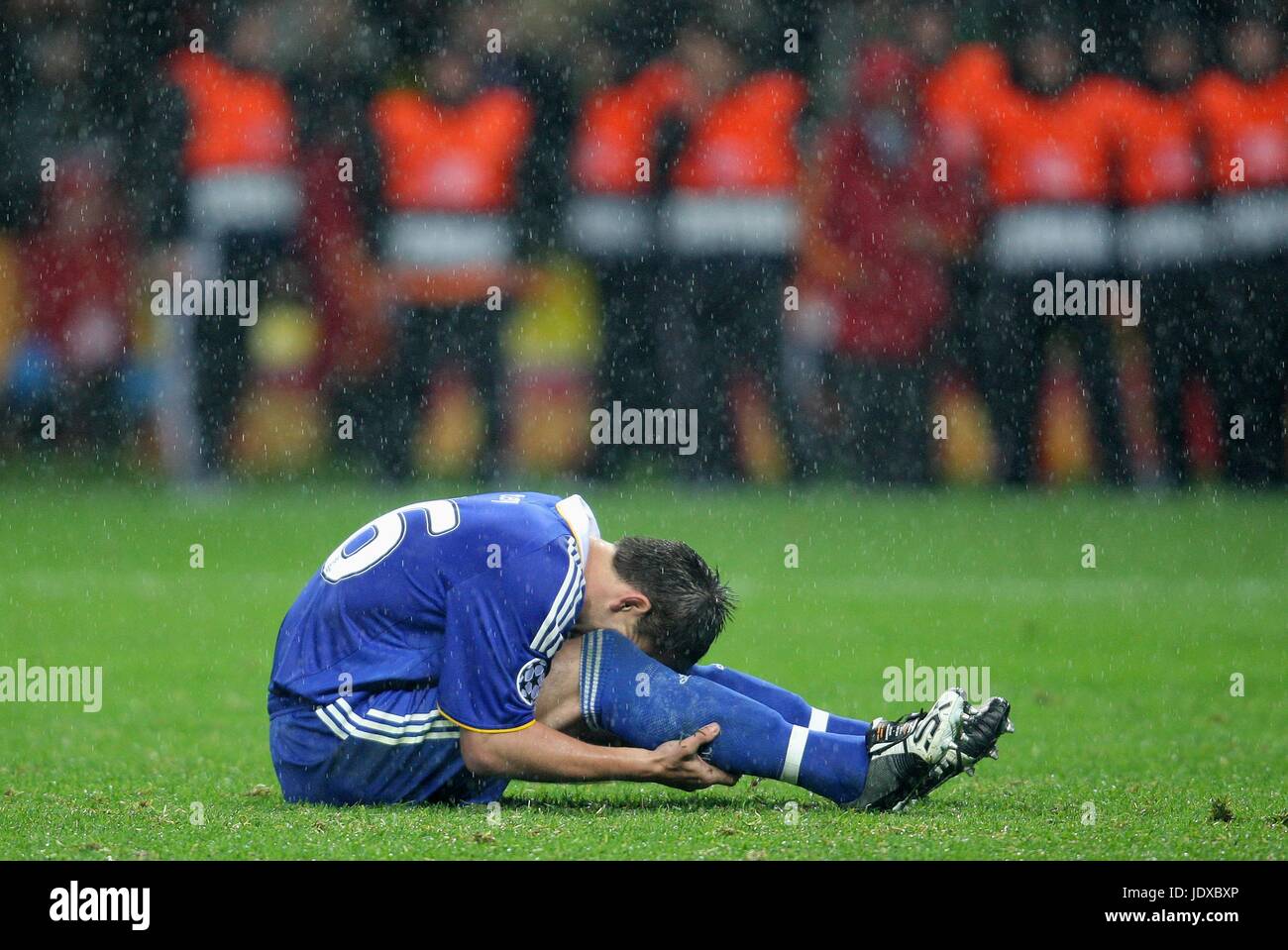 JOHN TERRY fehlt MANCHESTER UNITED V CHELSEA LUZHNIKI Stadion Moskau Russische Föderation 21. Mai 2008 Stockfoto