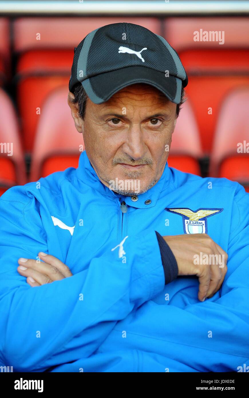 DELIO ROSSI SS LAZIO-Trainer Anfield Road LIVERPOOL ENGLAND 8. August 2008 Stockfoto