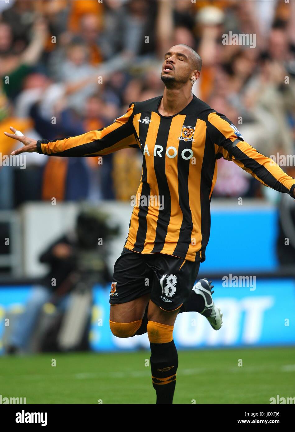 CALEB FOLAN HULL CITY FC KC STADIUM HULL ENGLAND 16. August 2008 Stockfoto