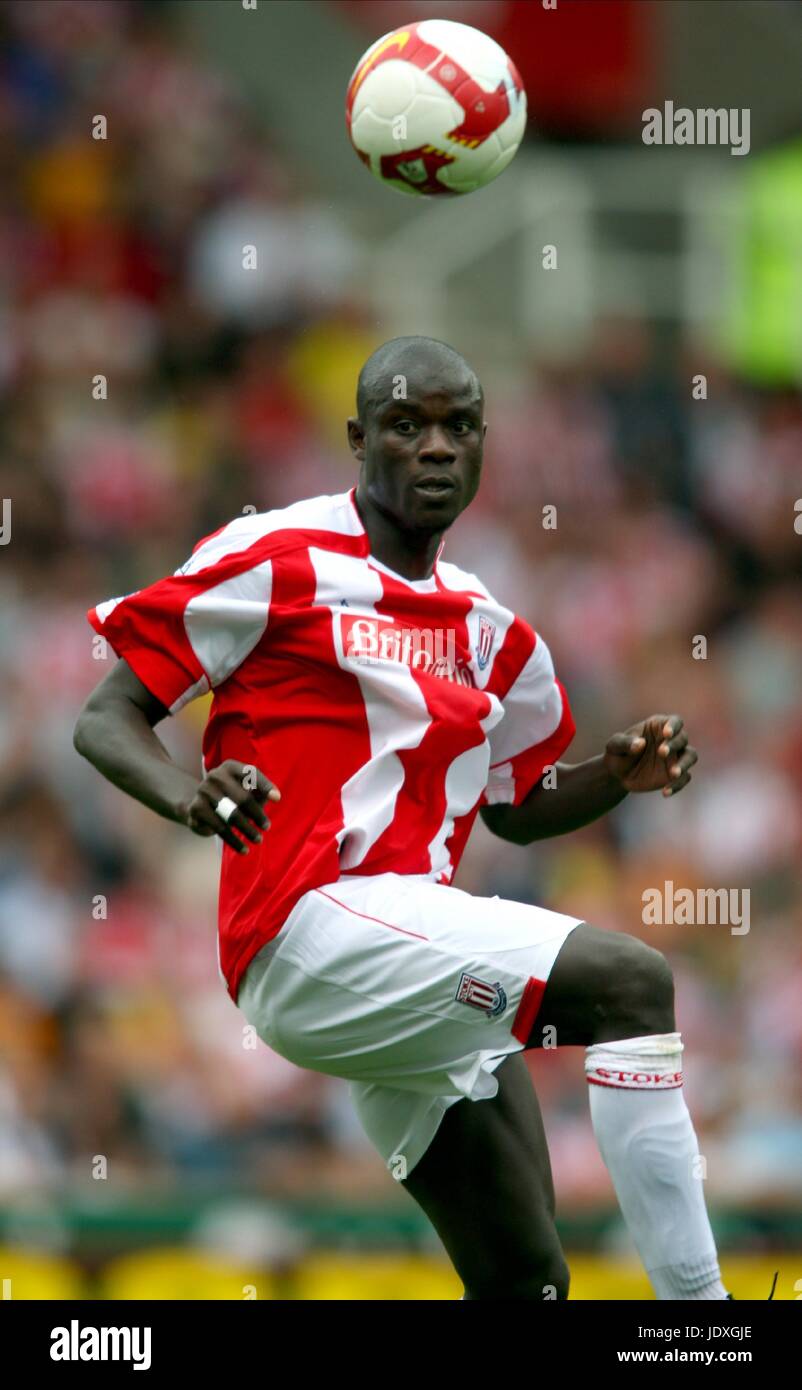 A. FAYE STOKE CITY FC BRITAINNIA Stadion ENGLAND STOKE 23. August 2008 Stockfoto