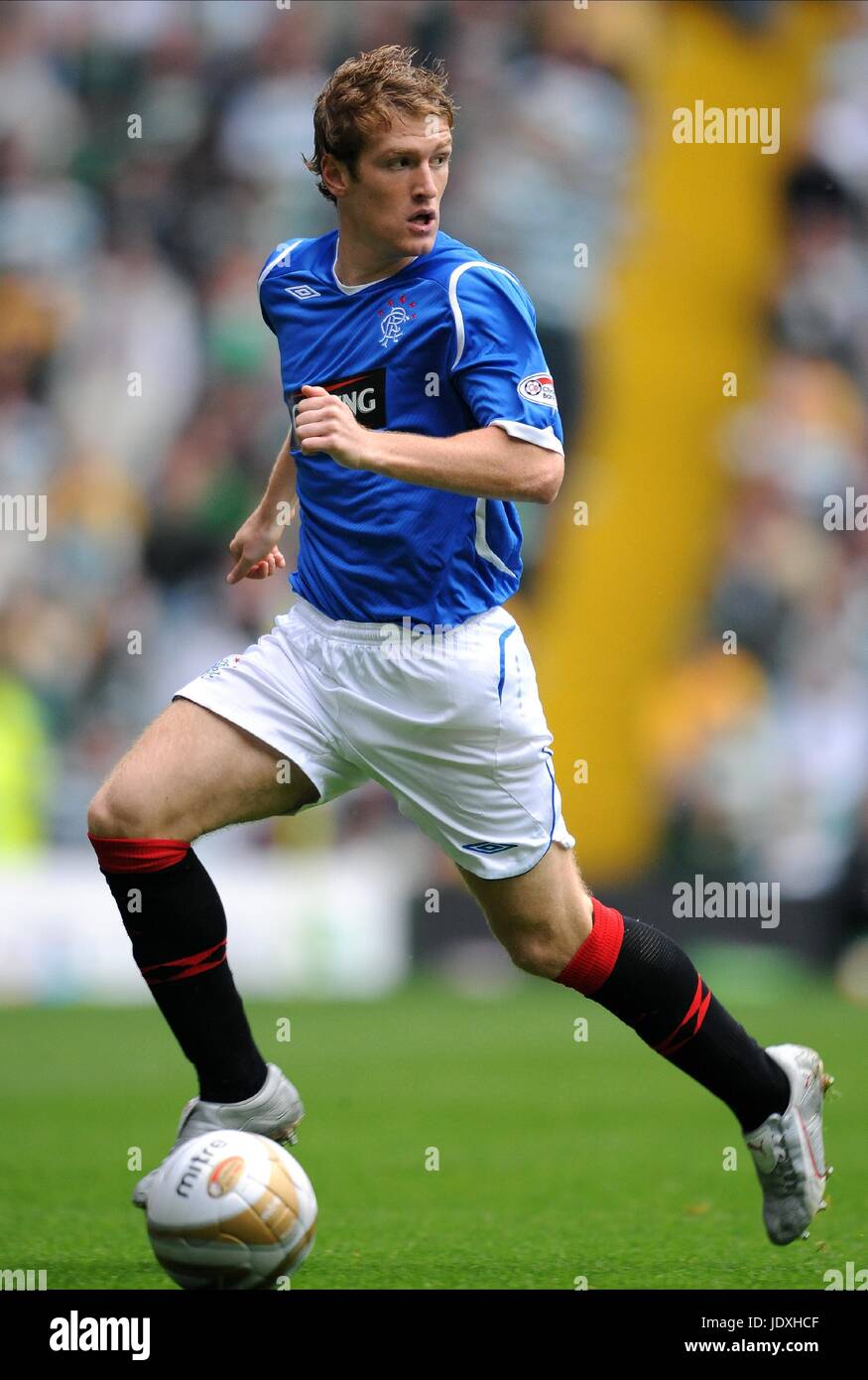 STEVEN DAVIES GLASGOW RANGERS FC CELTIC PARK GLASGOW Schottland 31. August 2008 Stockfoto