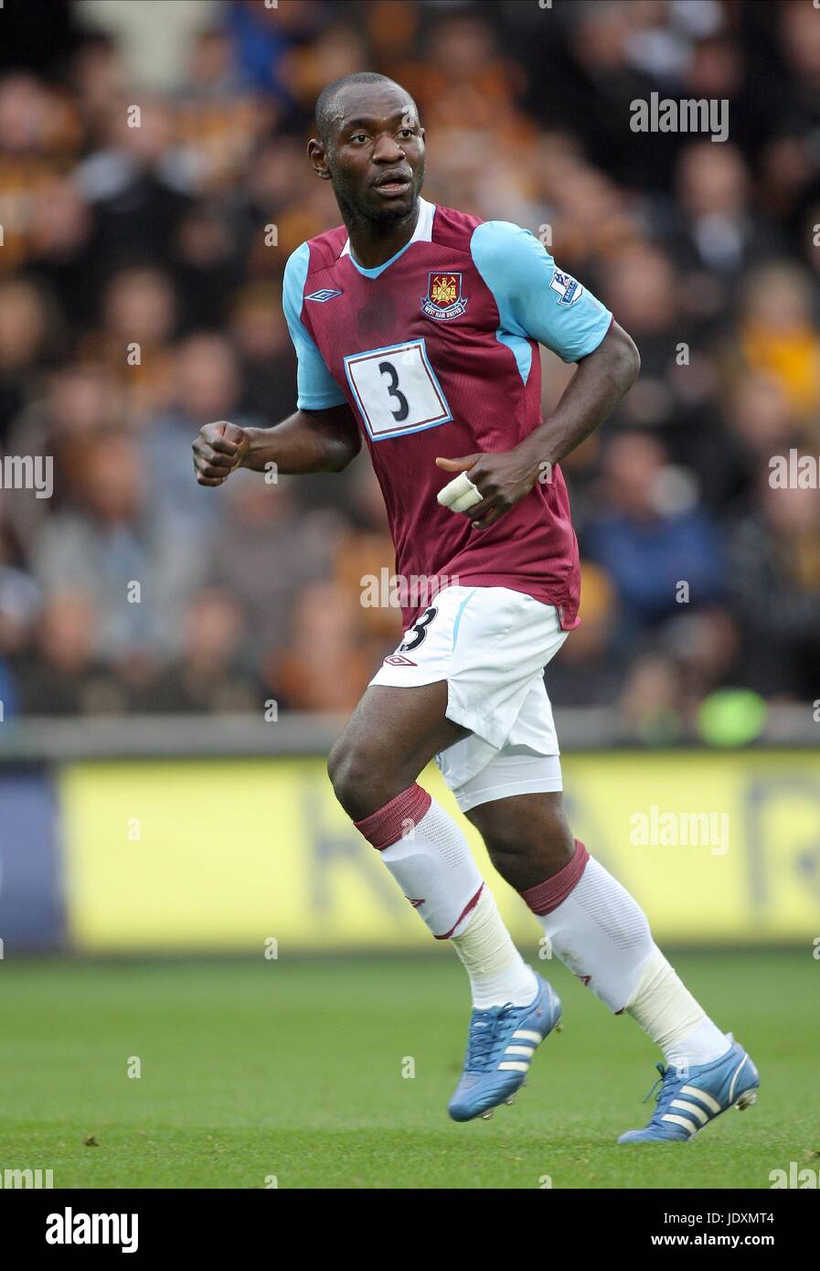 HERITA ILUNGA WEST HAM UNITED FC KC STADIUM HULL ENGLAND 19. Oktober 2008 Stockfoto