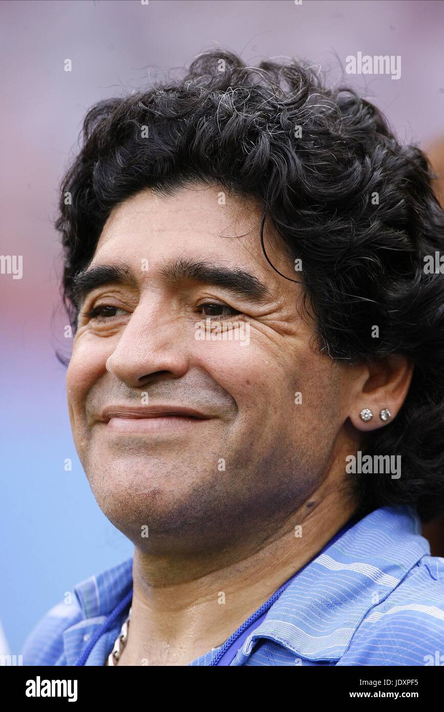 DIEGO MARADONA Argentinien Olympiastadion Peking CHINA 23. August 2008 Stockfoto