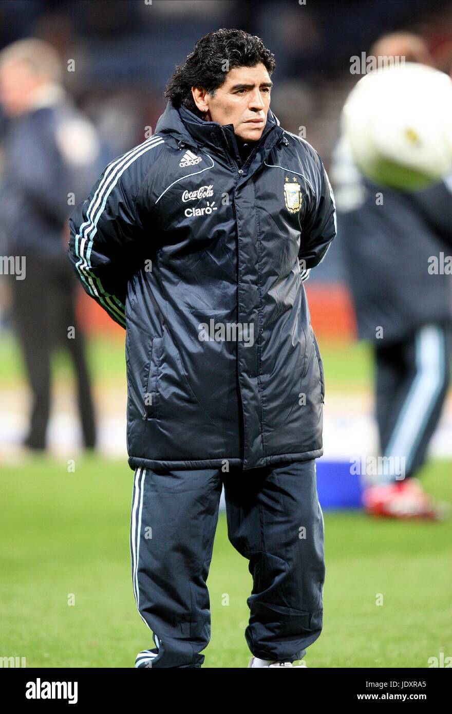 DIEGO MARADONA Argentinien Trainer HAMPDEN PARK GLASGOW Schottland 19. November 2008 Stockfoto