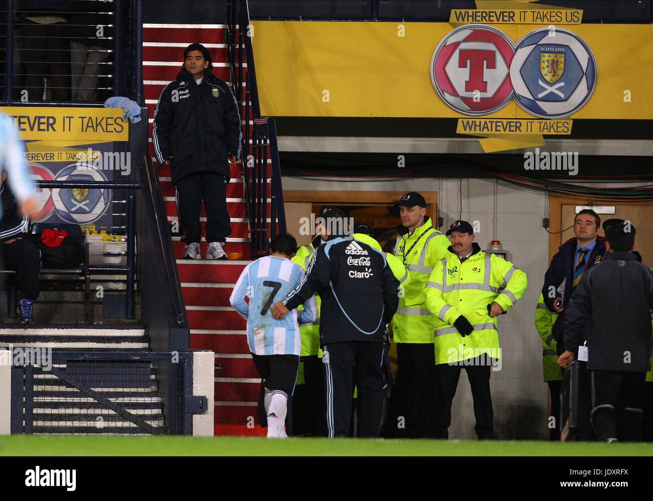 DIEGO MARADONA Argentinien Trainer HAMPDEN PARK GLASGOW Schottland 19. November 2008 Stockfoto