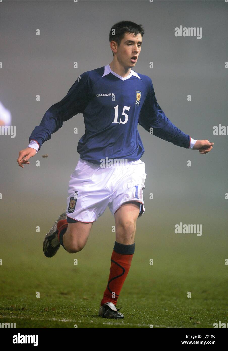 JAMIE WALKER Schottland U16 SINCIL BANK LINCOLN ENGLAND 28. November 2008 Stockfoto