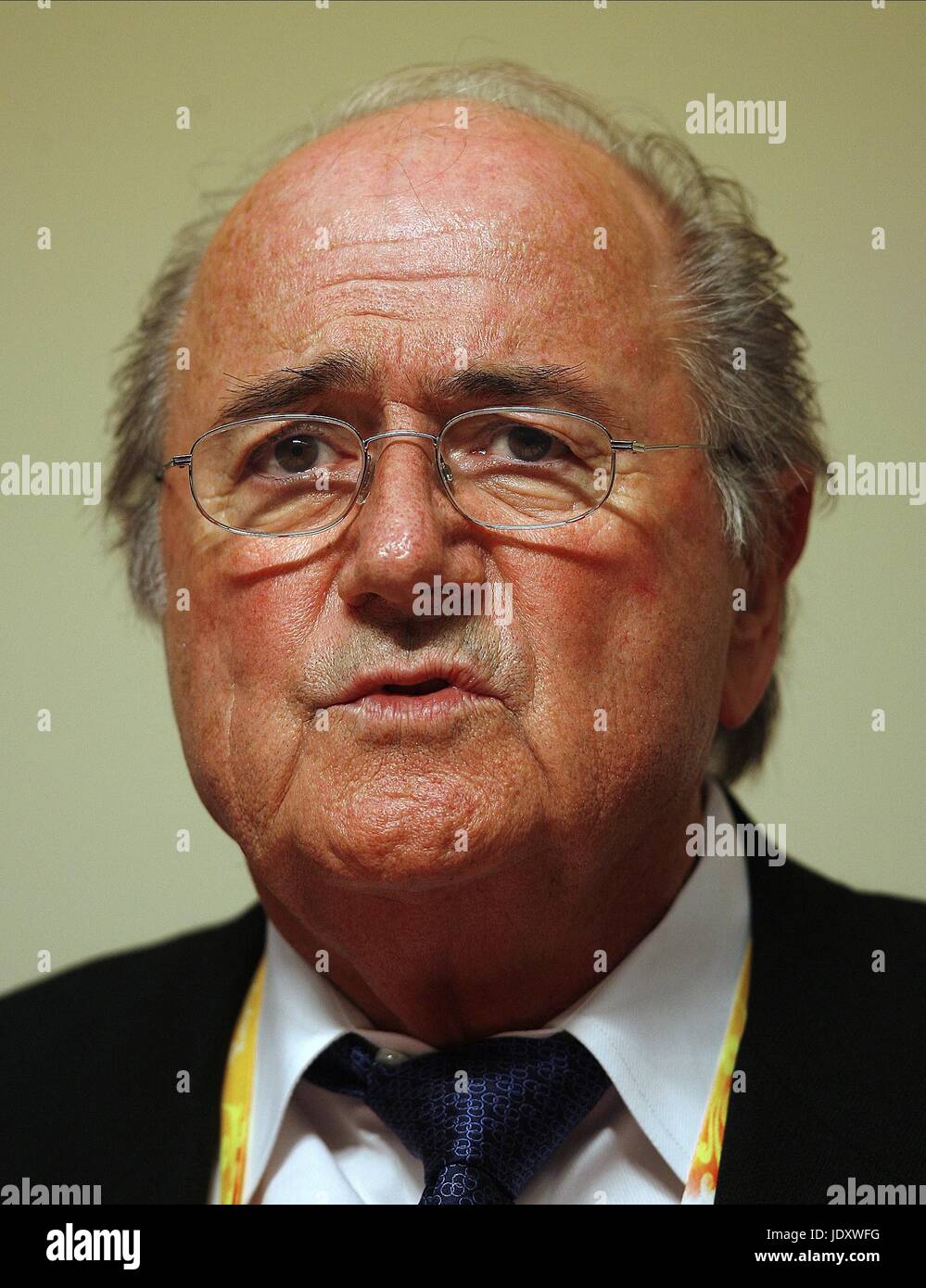 SEPP BLATTER Präsident der FIFA Olympiastadion Peking CHINA 21. August 2008 Stockfoto