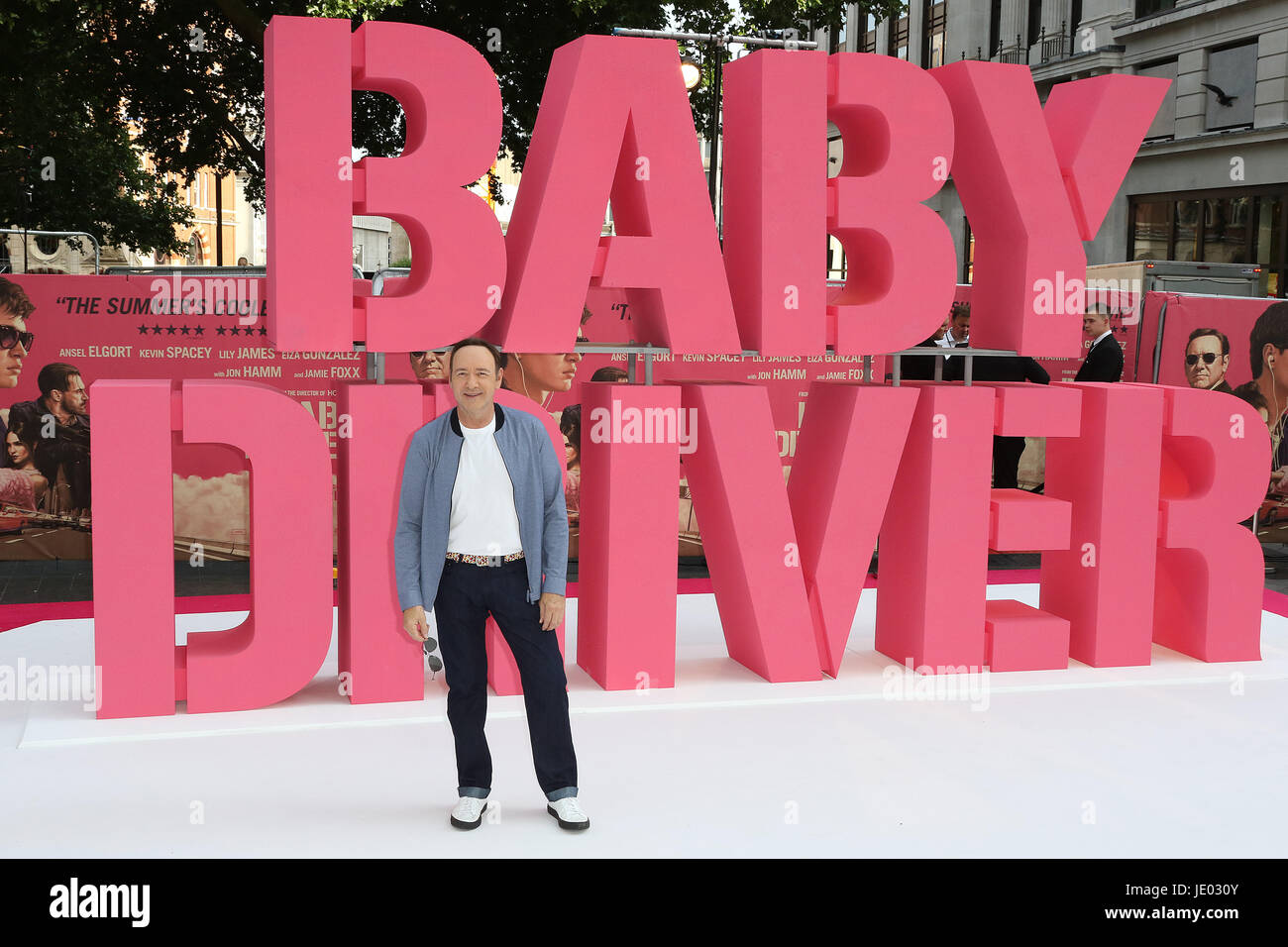 London, UK. 21. Juni 2017. Kevin Spacey, Baby Driver - Europäische Filmpremiere, Leicester Square, London UK, 21. Juni 2017, Foto von Richard Goldschmidt Credit: Rich Gold/Alamy Live News Stockfoto