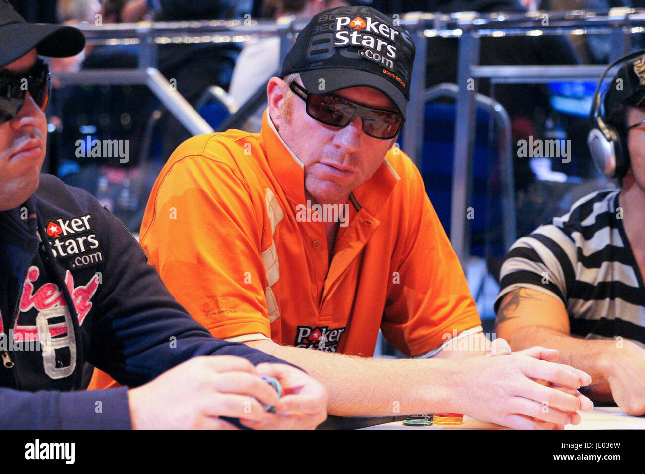 Monaco, Monte Carlo - 29. April 2009: Poker-Stars-Finale mit Boris Becker. Becker hat Konkurs wurde von einem britischen Gericht nachdem er gescheitert, eine langjährige Schuld zu zahlen. | weltweite Nutzung Stockfoto