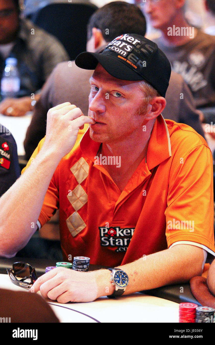 Monaco, Monte Carlo - 29. April 2009: Poker-Stars-Finale mit Boris Becker. Becker hat Konkurs wurde von einem britischen Gericht nachdem er gescheitert, eine langjährige Schuld zu zahlen. | weltweite Nutzung Stockfoto