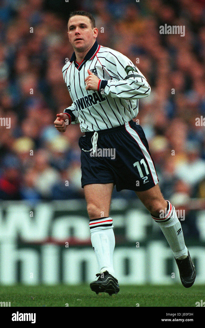 NICK HENRY TRANMERE ROVERS FC 27. Februar 2000 Stockfoto
