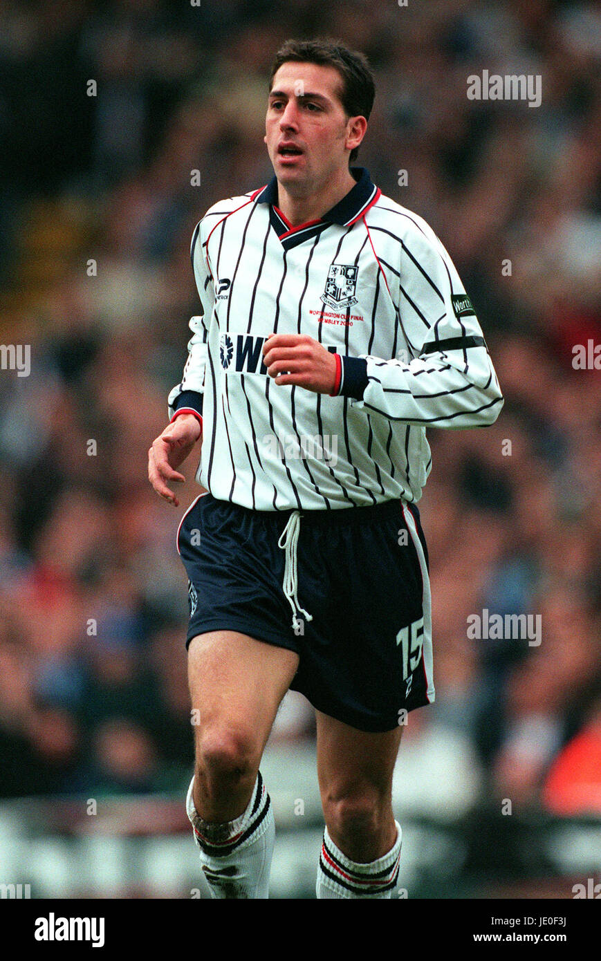 GARY JONES. TRANMERE ROVERS FC 27. Februar 2000 Stockfoto