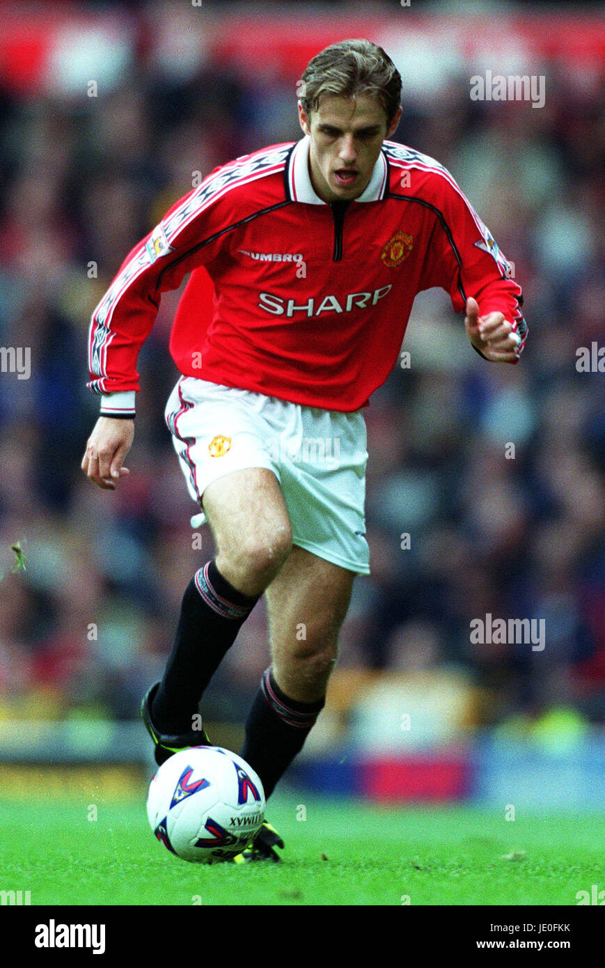 PHILIP NEVILLE MANCHESTER UNITED FC 11. März 2000 Stockfoto