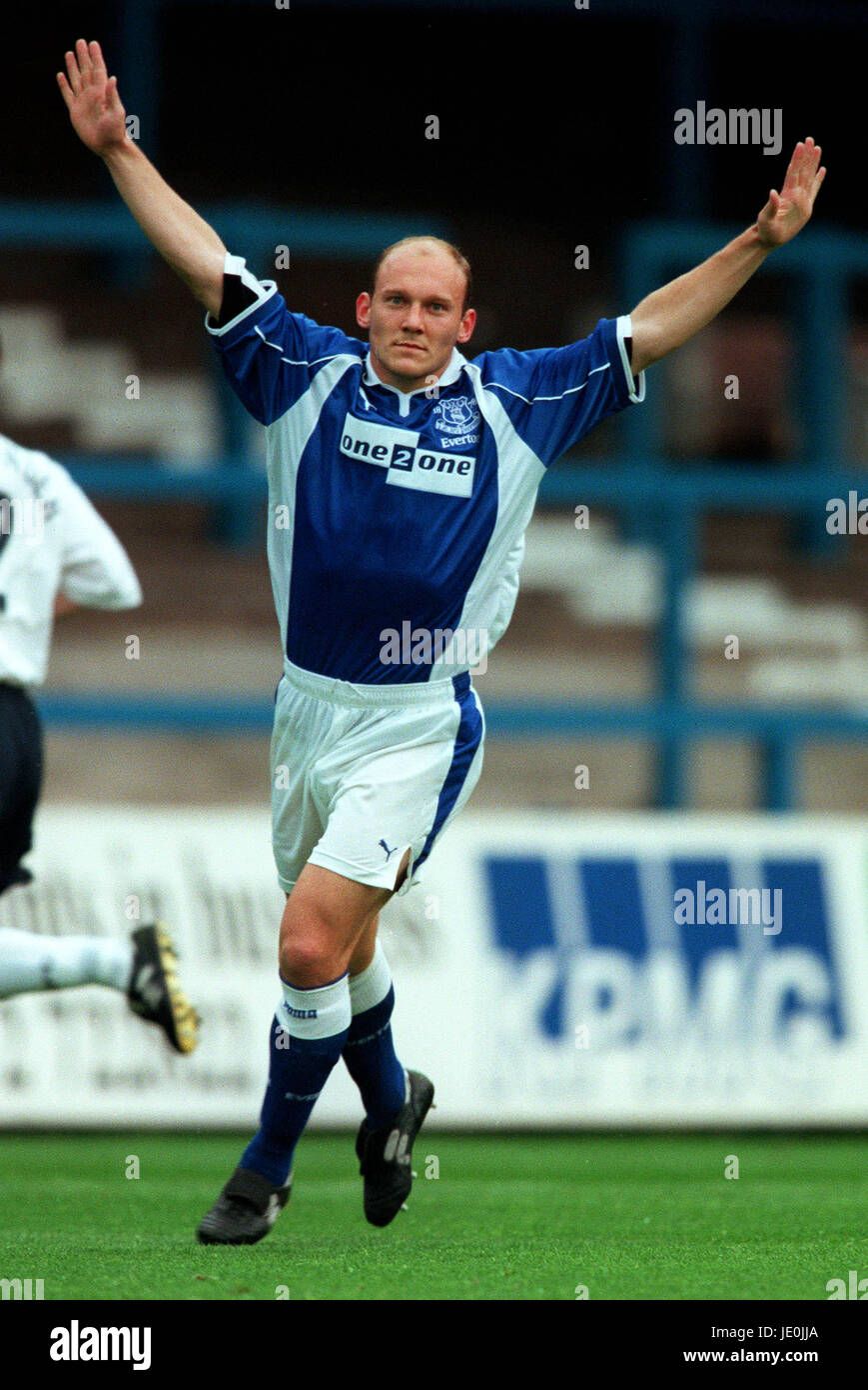 THOMAS GRAVESEN EVERTON FC 31. Juli 2000 Stockfoto