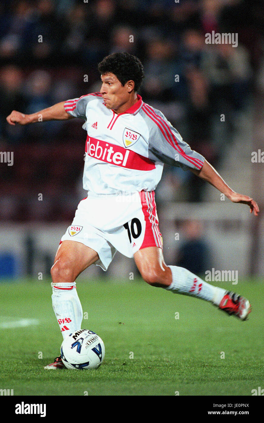 KRASSIMIR BALAKOV VFB STUTTGART TYNECASTLE STADIUM EDINBURGH Schottland 28. September 2000 Stockfoto