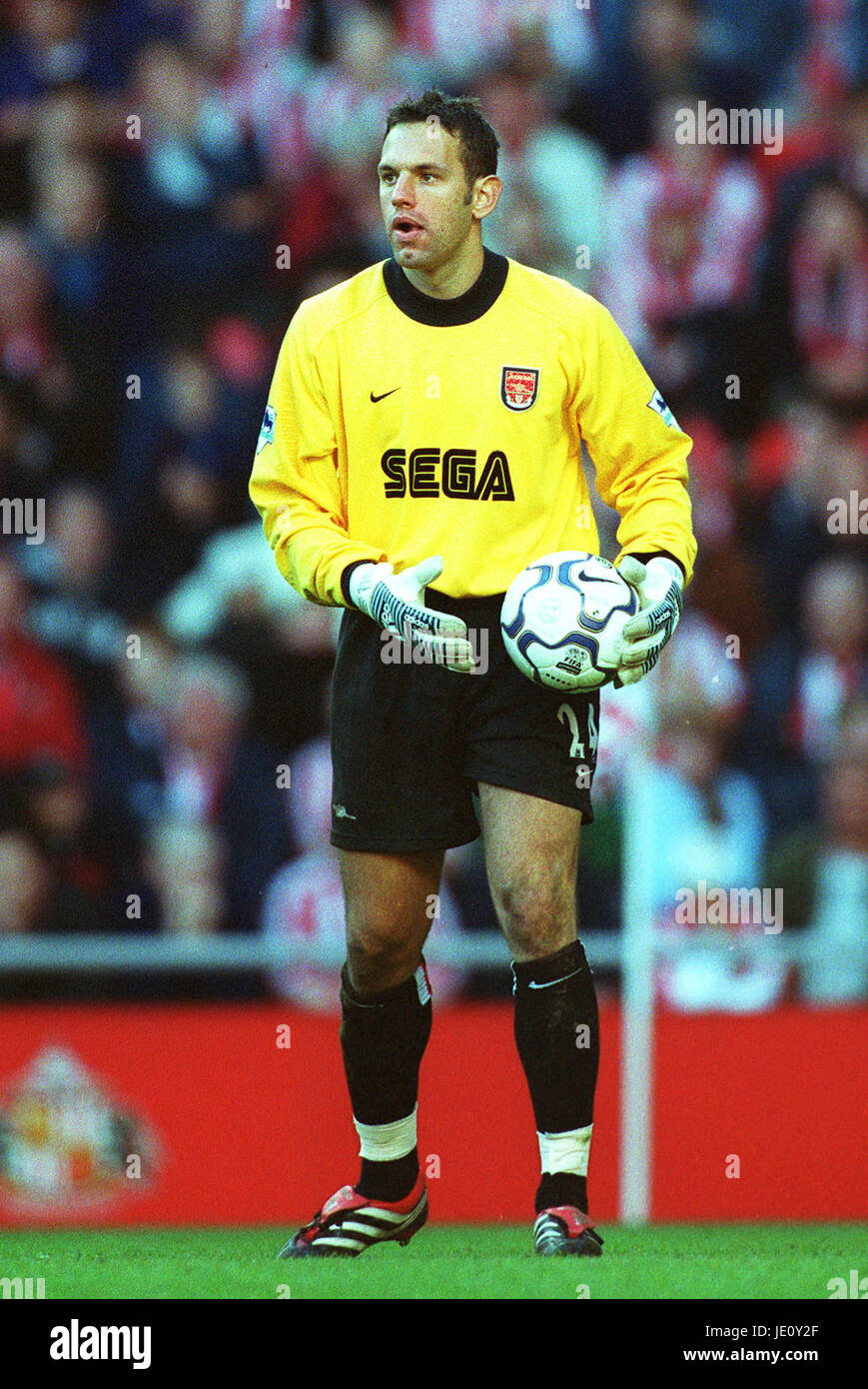 RICHARD WRIGHT ARSENAL FC-Stadion von leichten SUNDERLAND 29. Oktober 2001 Stockfoto