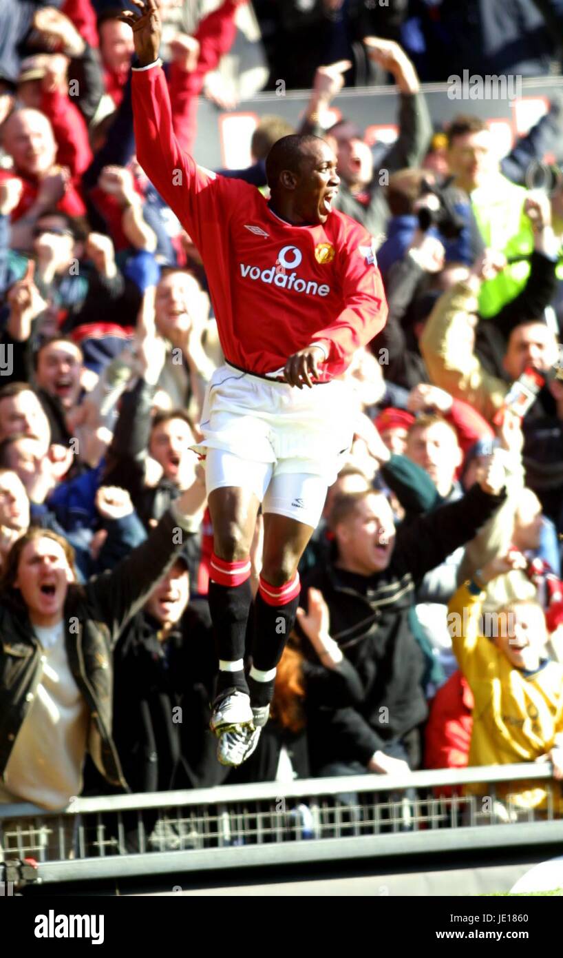 DWIGHT YORKE MANCHESTER UNITED V ARSENAL 25. Februar 2001 Stockfoto