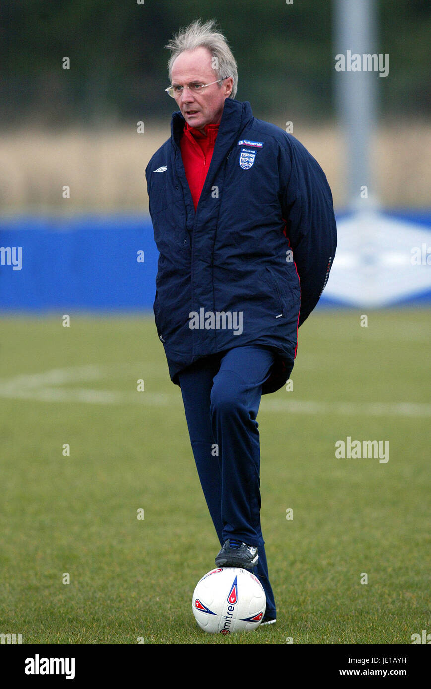 SVEN-GORAN ERIKSSON ENGLAND MANAGER LEEDS LEEDS 25. März 2002 Stockfoto