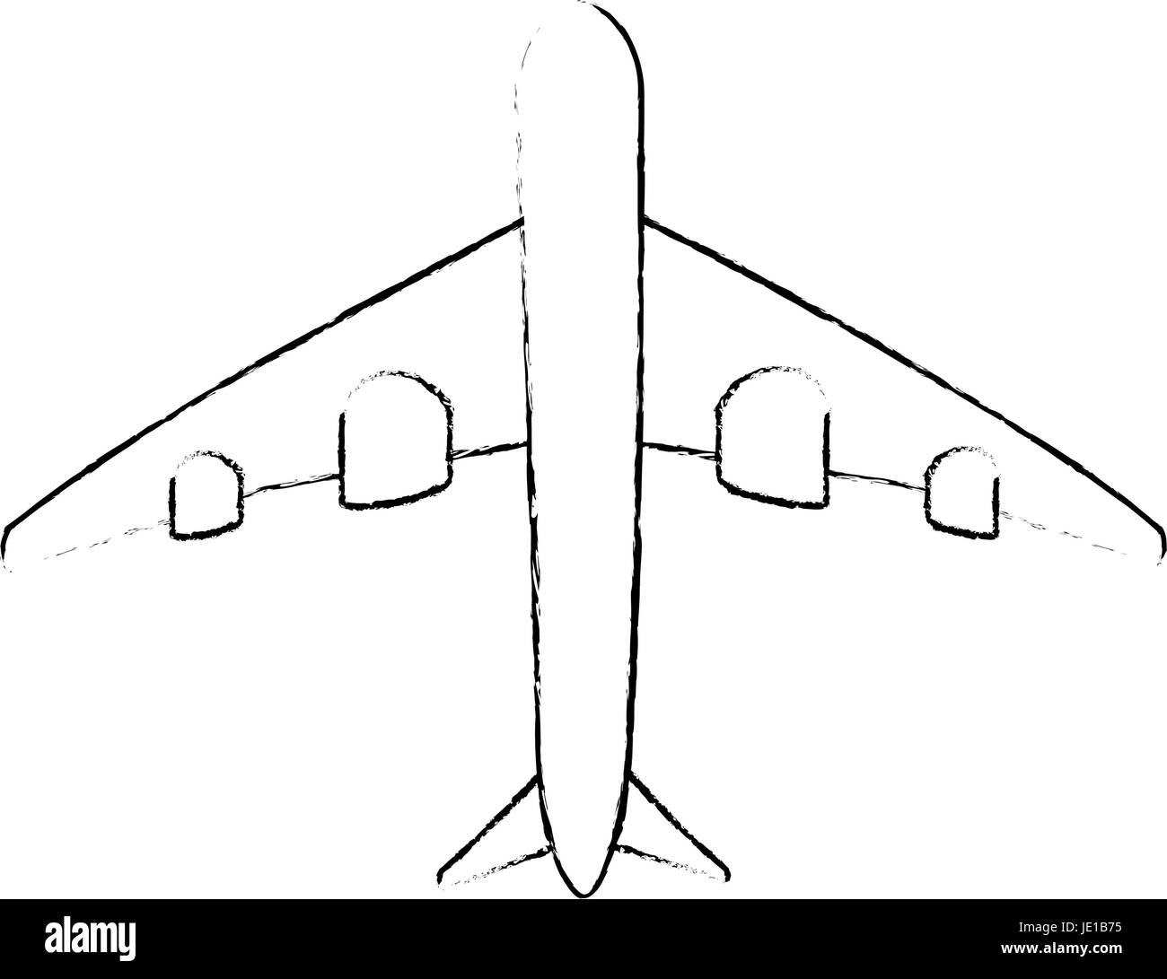 isolierten großen Flugzeug Symbol Vektor Illustration Grafik-design Stock Vektor