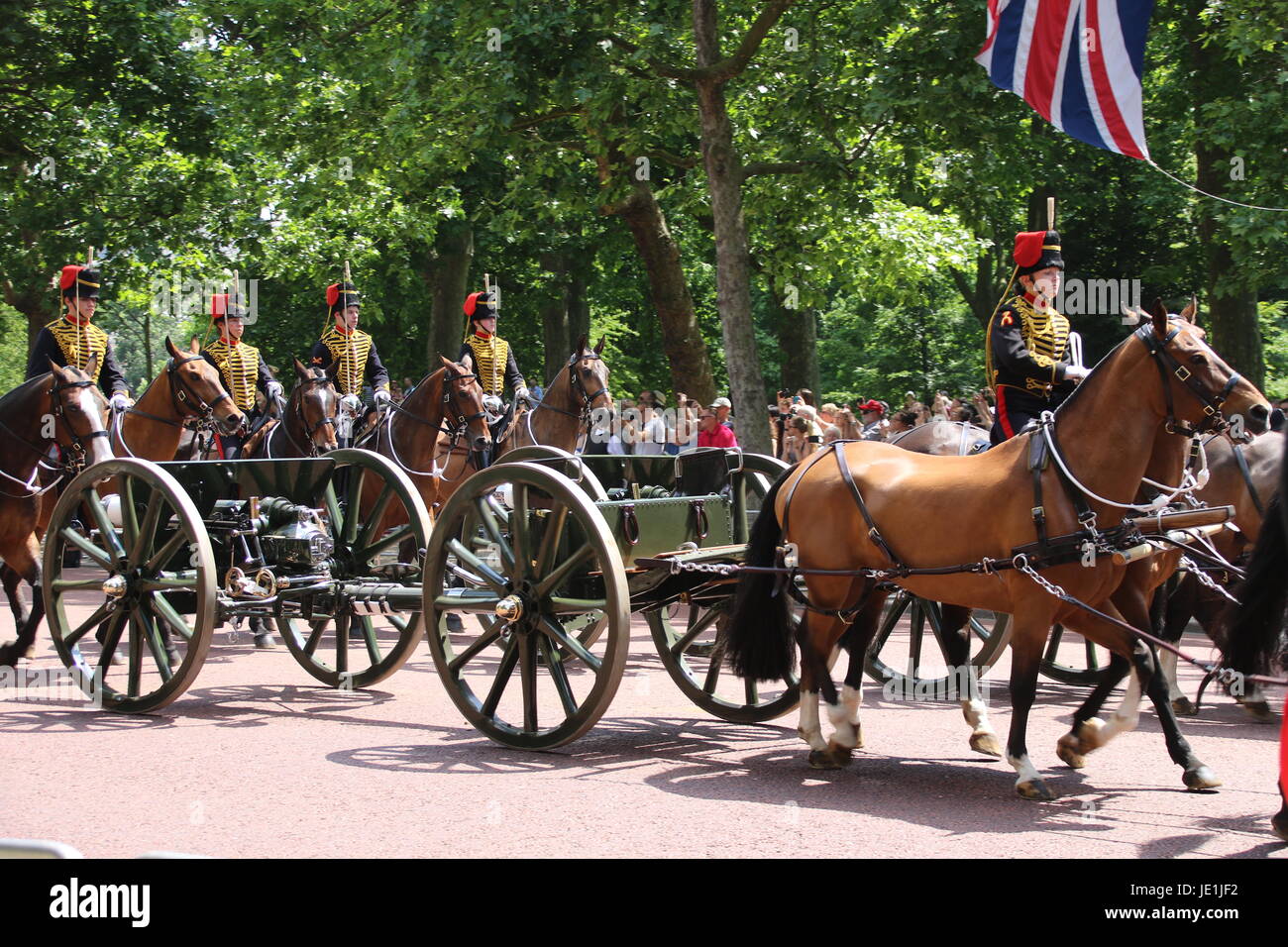 Trooping the Colour, London 17. Juni 2017 Stockfoto