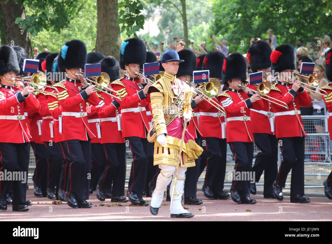 Trooping the Colour, London 17. Juni 2017 Stockfoto