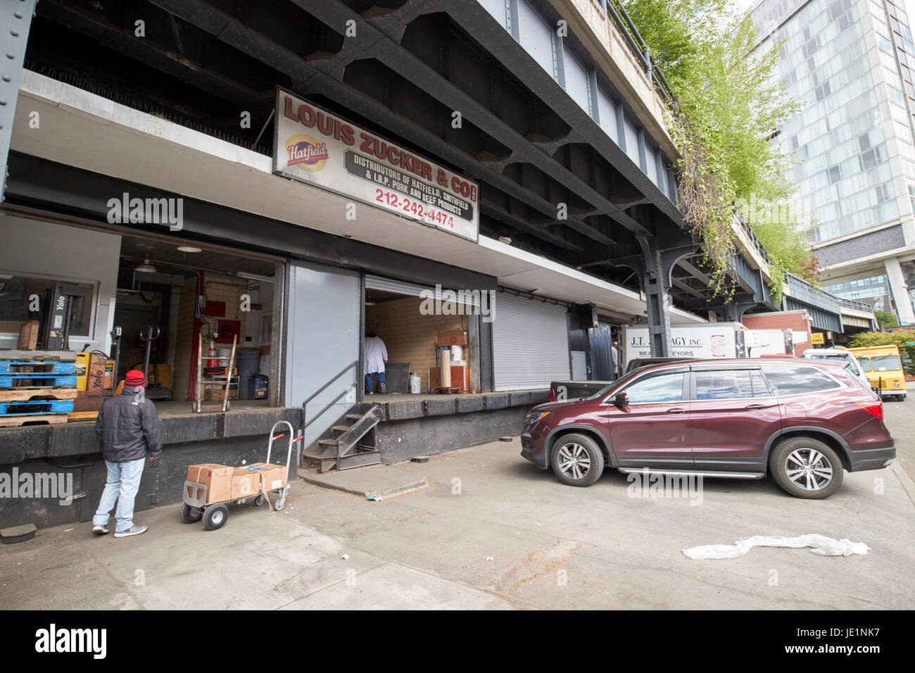 Gansevoort Markt Fleisch Center Meatpacking District New York City USA Stockfoto