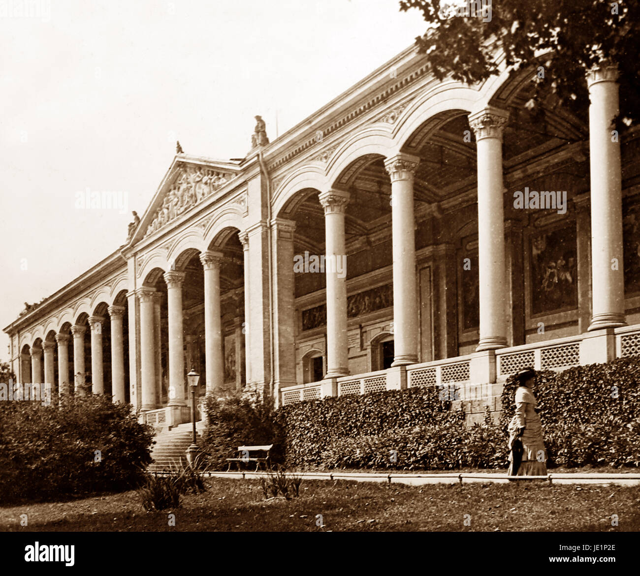 Der Trinkhalle, Baden Baden, Deutschland, viktorianischen Zeit Stockfoto