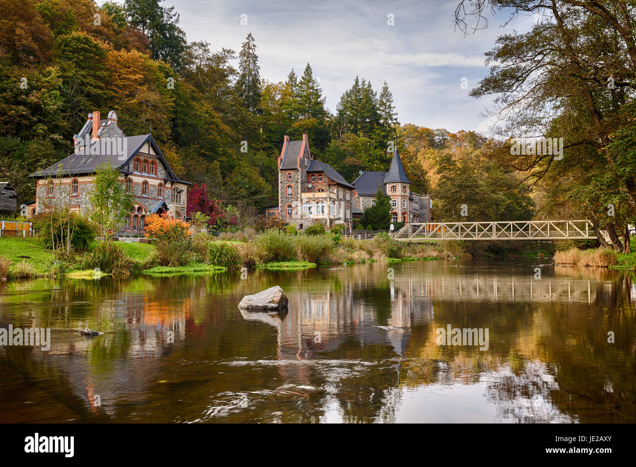 Treseburg Im Harz eine der Bode Stockfoto