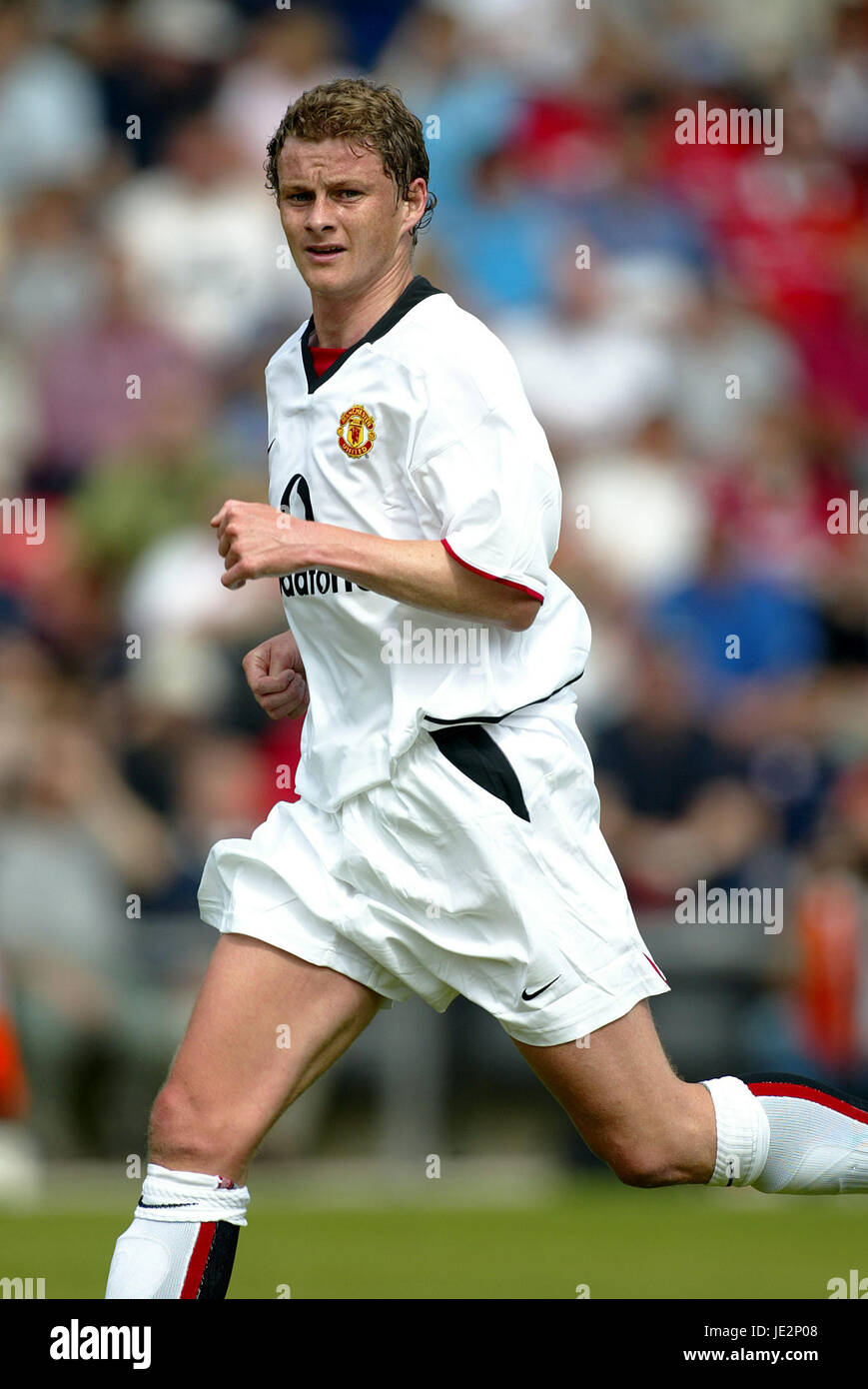 OLE-UNITED GUNNAR SOLSKJAER MANCHESTER FC BOURNMOUTH 27. Juli 2002 Stockfoto