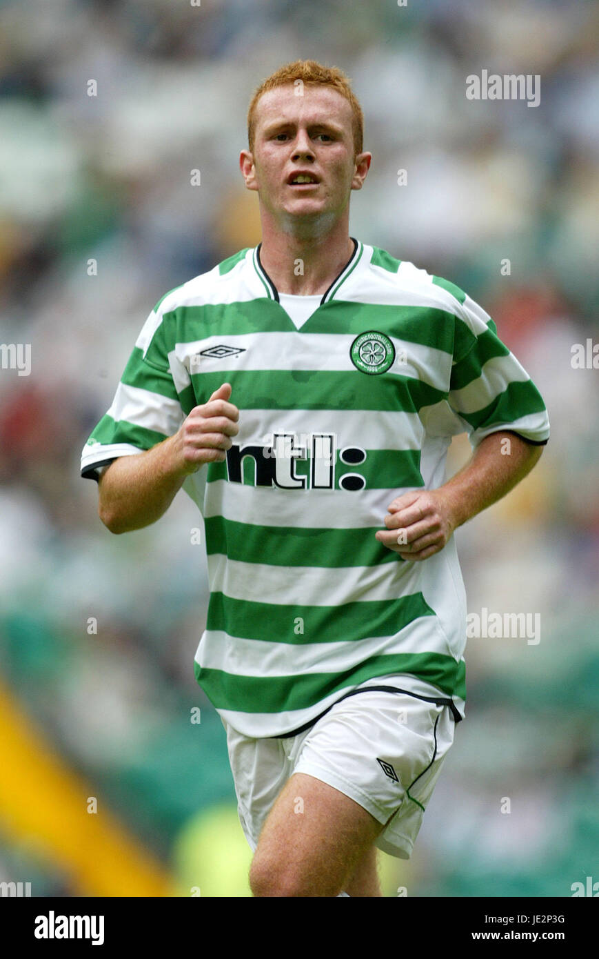 STEPHEN CRAINEY GLASGOW CELTIC FC 27. Juli 2002 Stockfoto