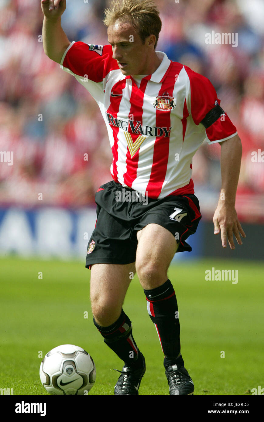 THOMAS BUTLER SUNDERLAND FC Stadion von leichten SUNDERLAND ENGLAND 24. August 2002 Stockfoto