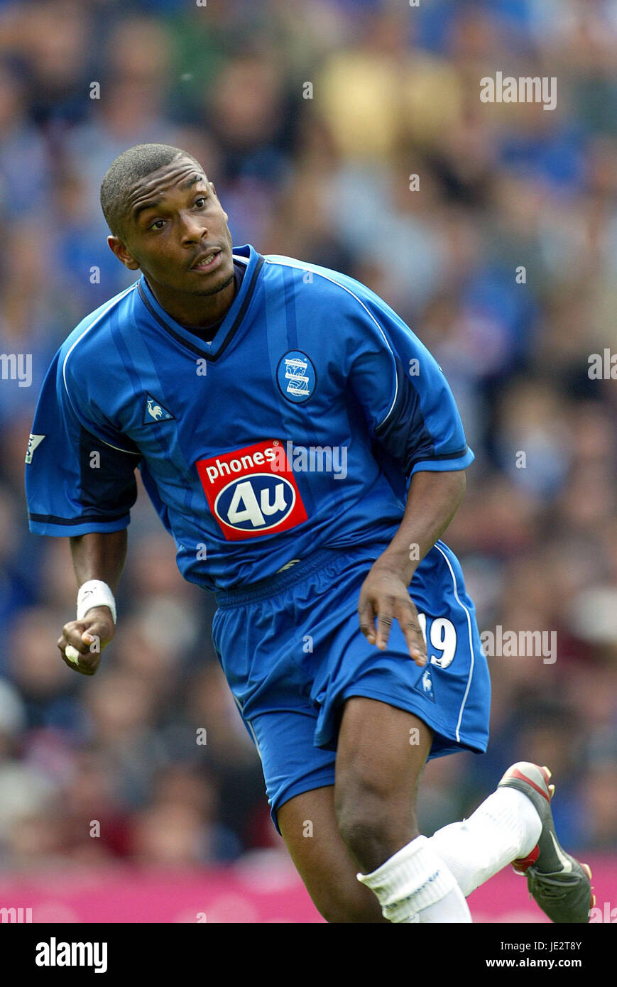 CLINTON MORRISON BIRMINGHAM CITY FC ST ANDREWS BIRMINGHAM 31. August 2002 Stockfoto