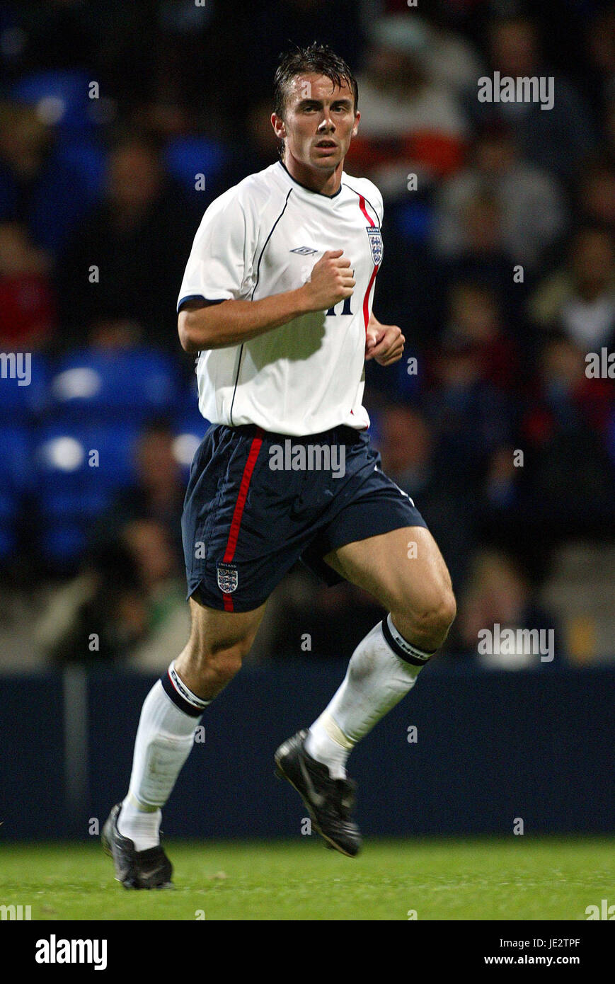 DAVID PRUTTON ENGLAND U21 & NOTTS Wald FC REEBOK STADIUM BOLTON 6. September 2002 Stockfoto