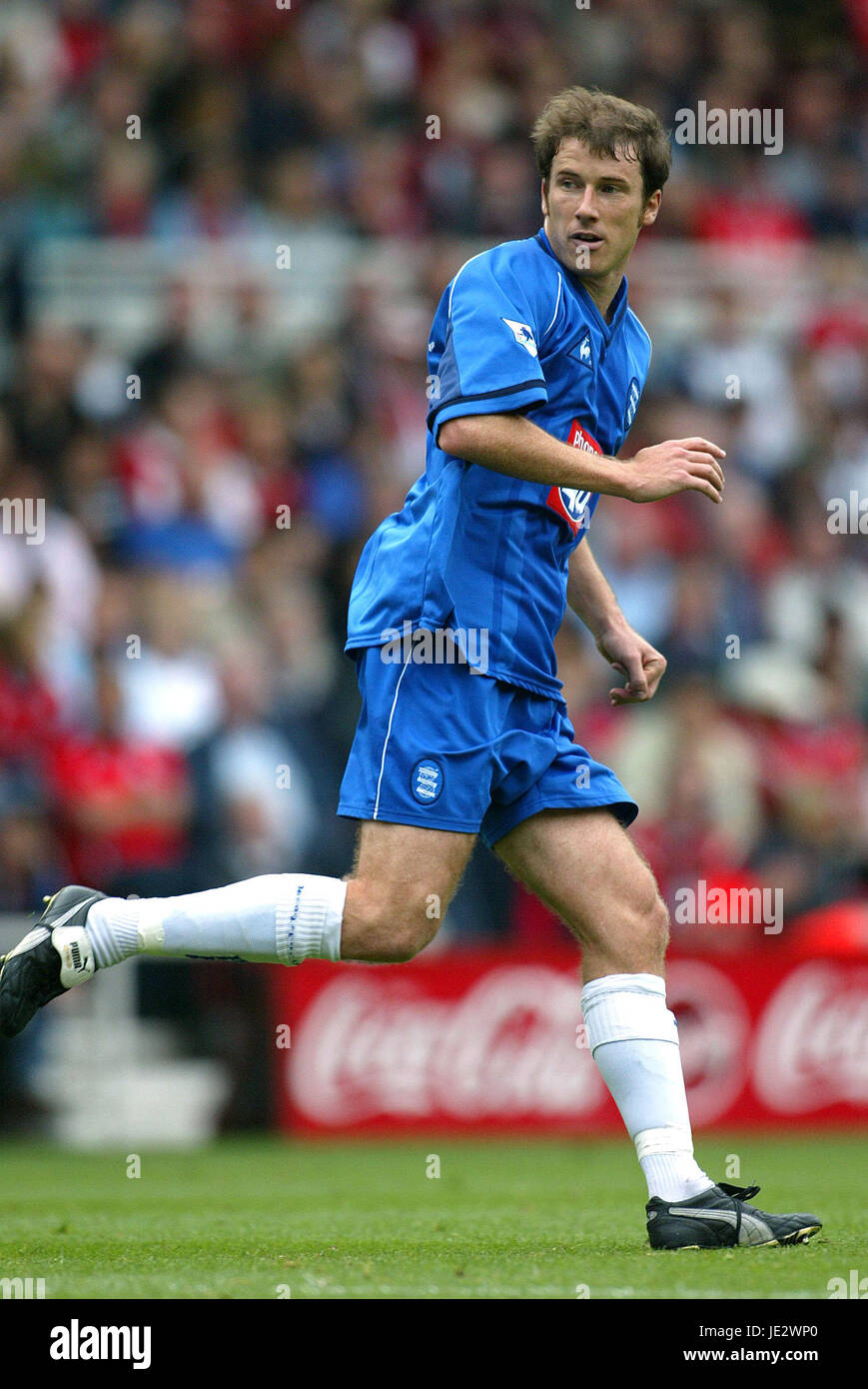 KENNY CUNNINGHAM BIRMINGHAM CITY FC RIVERSIDE MIDDLESBROUGH ENGLAND 21. September 2002 Stockfoto