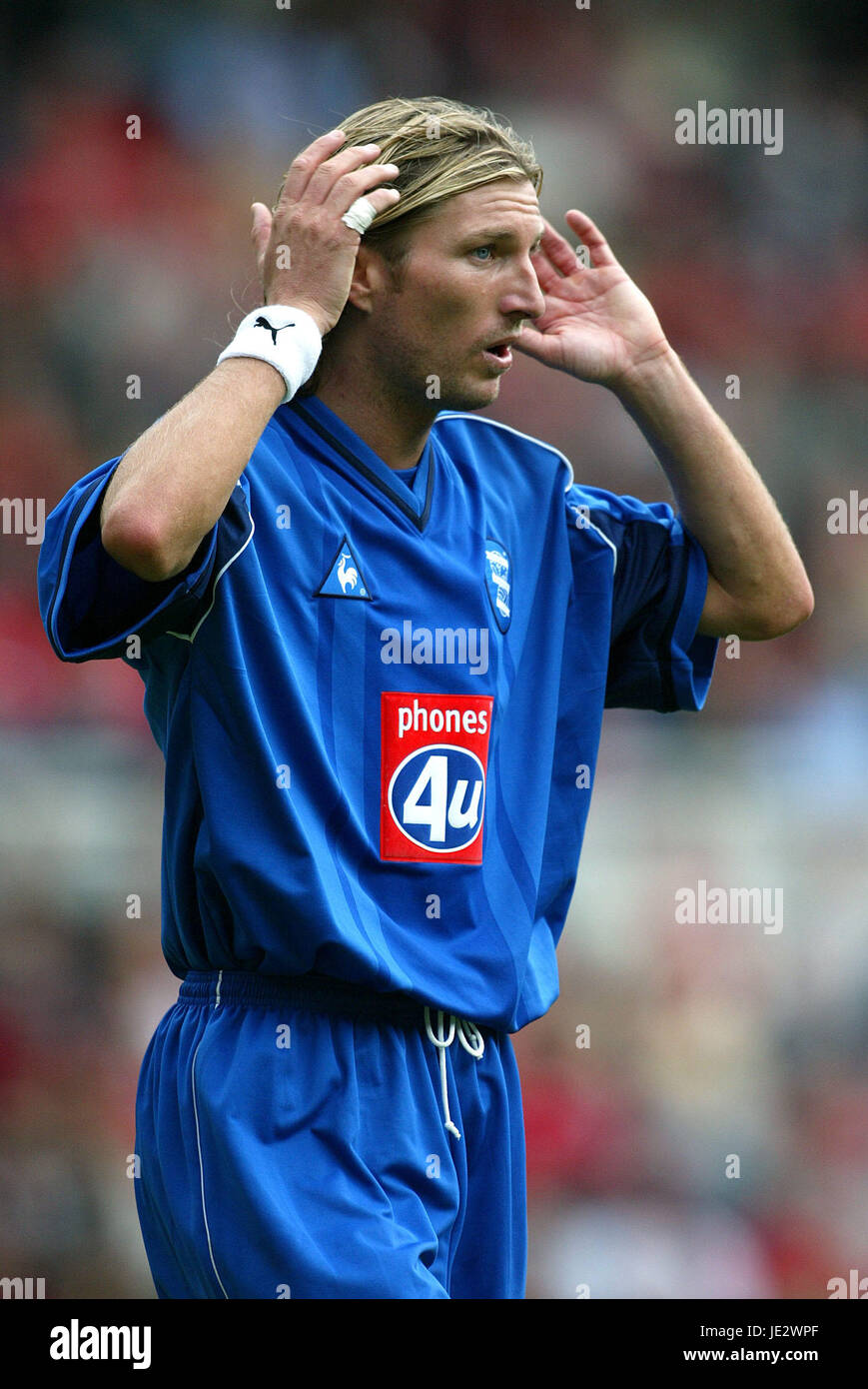 ROBBIE SAVAGE BIRMINGHAM CITY FC RIVERSIDE MIDDLESBROUGH ENGLAND 21. September 2002 Stockfoto