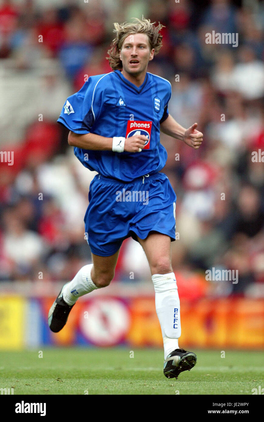 ROBBIE SAVAGE BIRMINGHAM CITY FC RIVERSIDE MIDDLESBROUGH ENGLAND 21. September 2002 Stockfoto