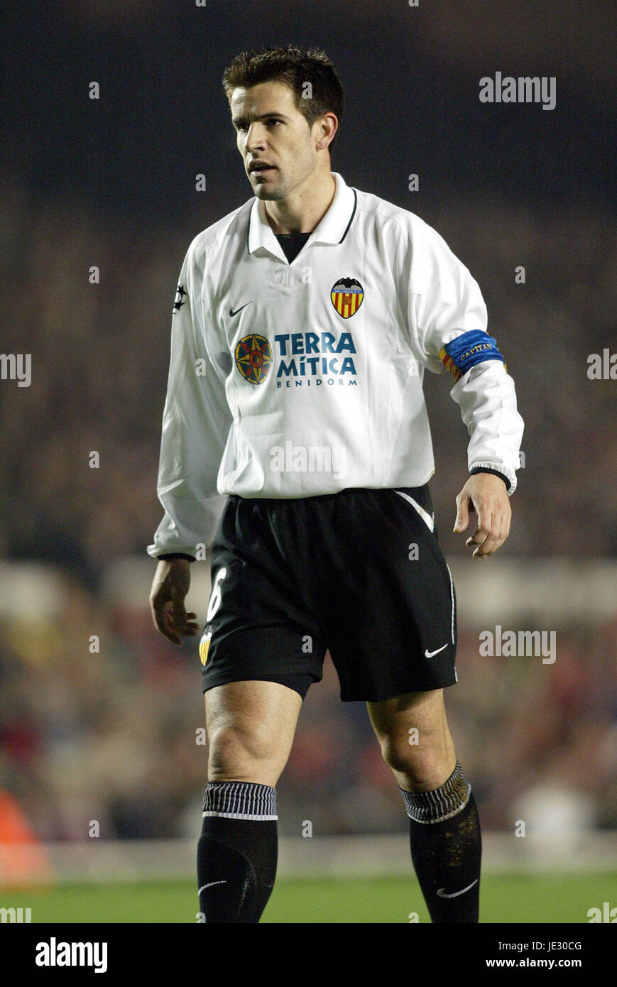 DAVID ALBELDA VALENCIA HIGHBURY LONDON ENGLAND 10. Dezember 2002 Stockfoto