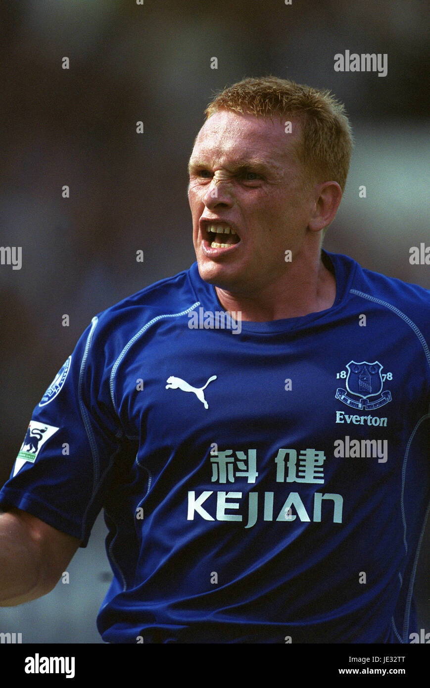 MARK PEMBRIDGE EVERTON FC GOODISON PARK LIVERPOOL 17. August 2002 Stockfoto