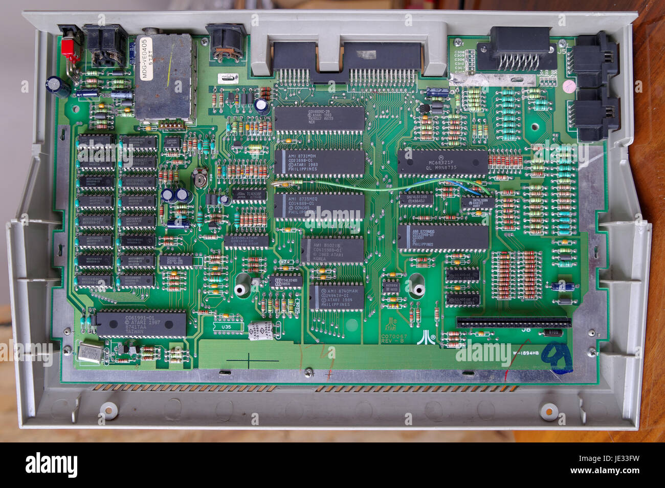 Atari 130 X motherboard Stockfoto