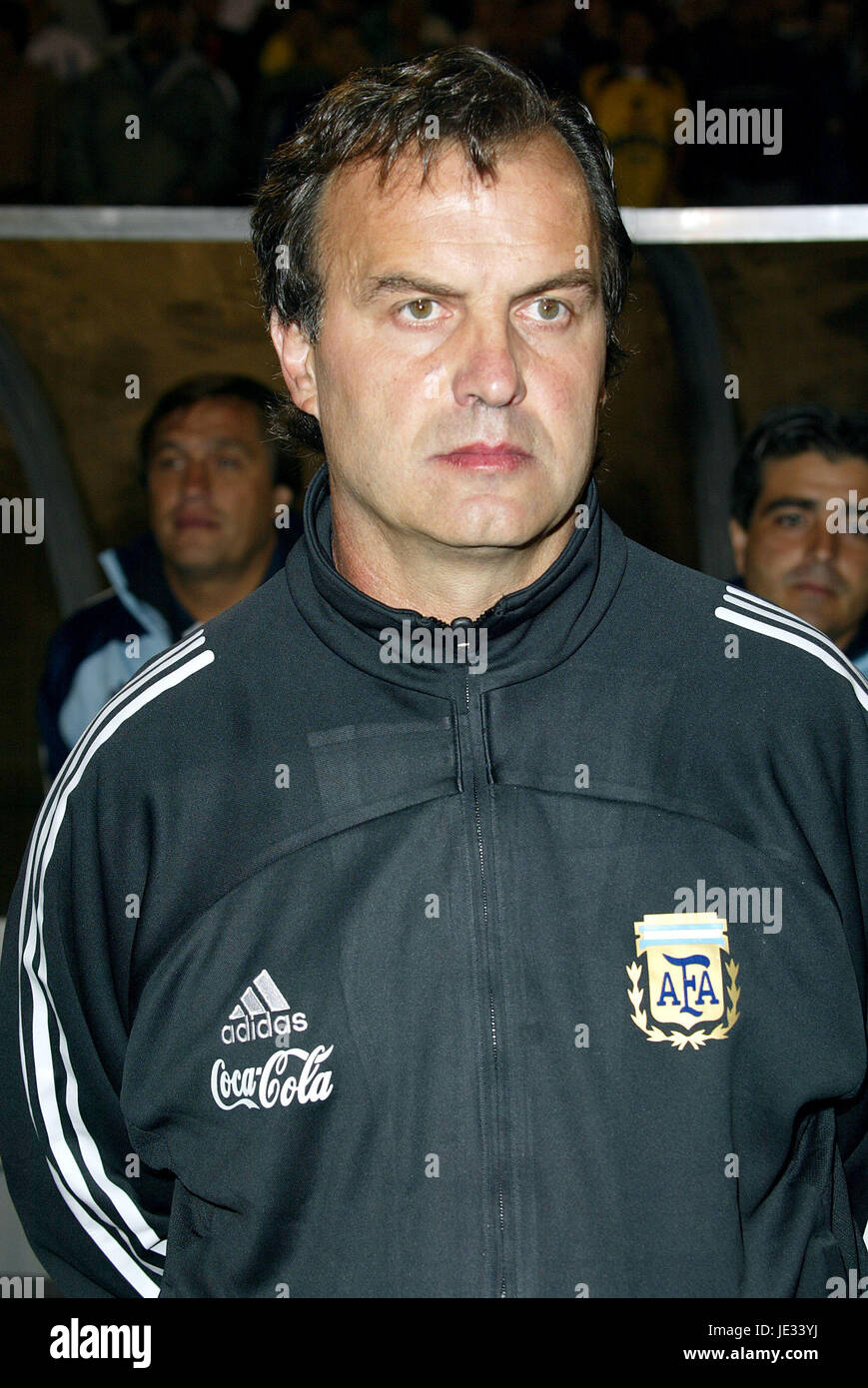 MARCELO BIELSA Argentinien FUßBALLTRAINER LOS ANGELES USA 4. Februar 2003 Stockfoto