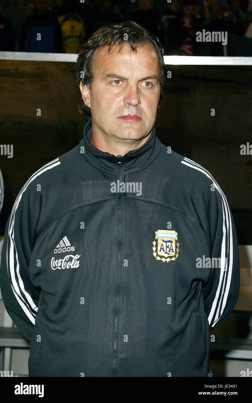 MARCELO BIELSA Argentinien FUßBALLTRAINER LOS ANGELES USA 4. Februar 2003 Stockfoto